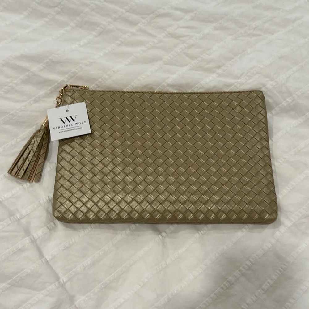 Virginia Wolf Mimi Woven Pouch, nwt! - Picture 1 of 8